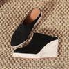 Spring Summer Fashion High Heels Women Party Shoes Brand Modern Elegant Ladies Wedges 9cm Women Pumps Black Plus Size 42