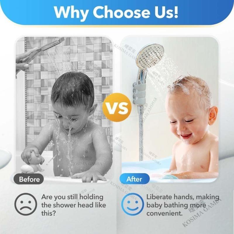 Xiaomi Shower Head Holder Suction Cup Brackets Removable Silicone Wall Mount Storage Shelf Bathroom Supplies Waterproof Sturdy