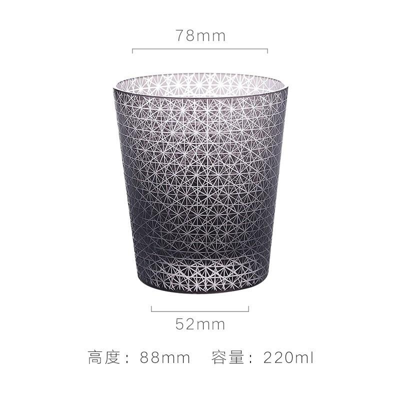Japanese Hand Carved Edo Kiriko Crystal Glass Whiskey Cup For Men Collectible Barware