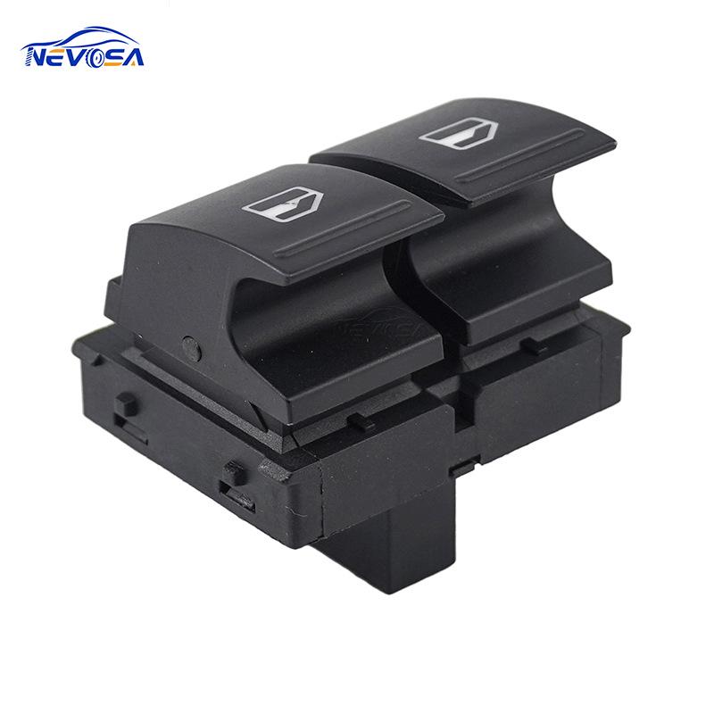 1Z0959858: Compatible Front Left Window Lifter & Glass Control Switch for Skoda Octavia & Fabia.