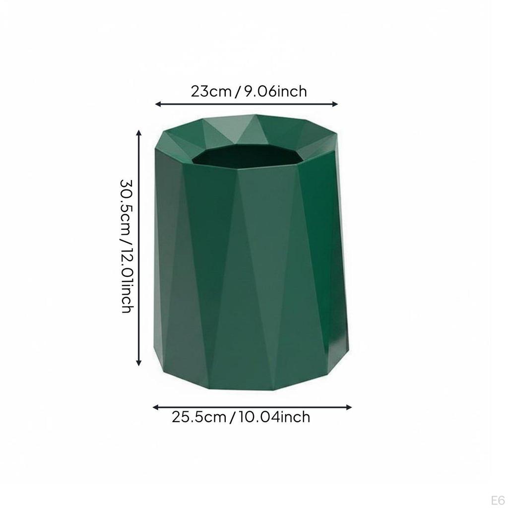 Modern Decorative Garbage Bin Nordic Design Double Layer Trash Can Large Capacity Geometric