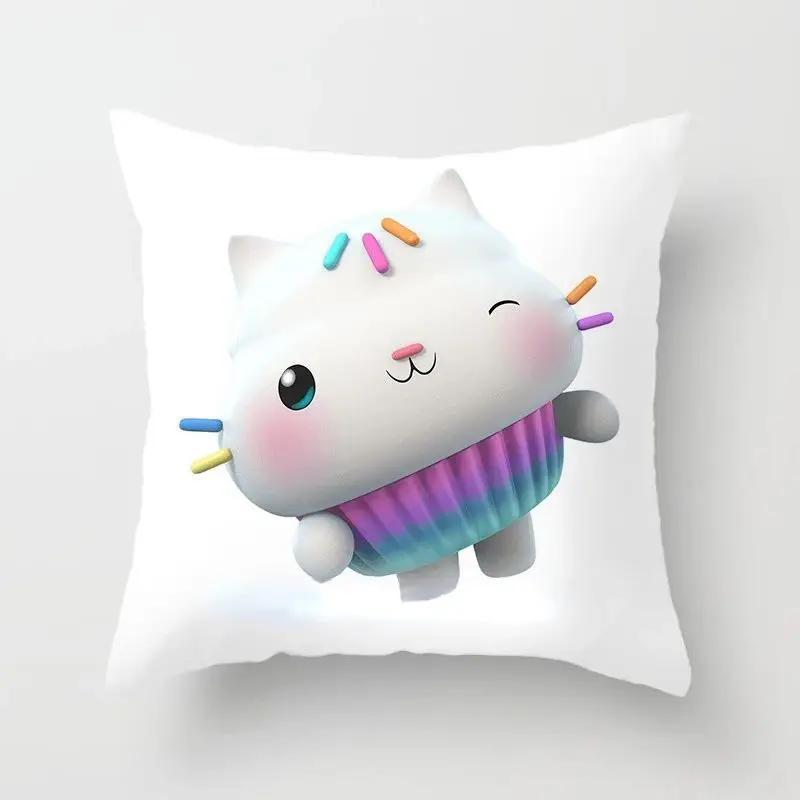 45X45cm Kids Gabbys Dollhouse Gabby Cats Pillowcase