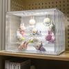 Transparent Vinyl Labubu Doll Display Storage Box for Pop Mart Figurines