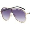 NEW Sun Glasses Women Anti-UV Spectacles Butterfly Google Oversize Frame Eyeglasses Personality Siamese Lens Sunglasses