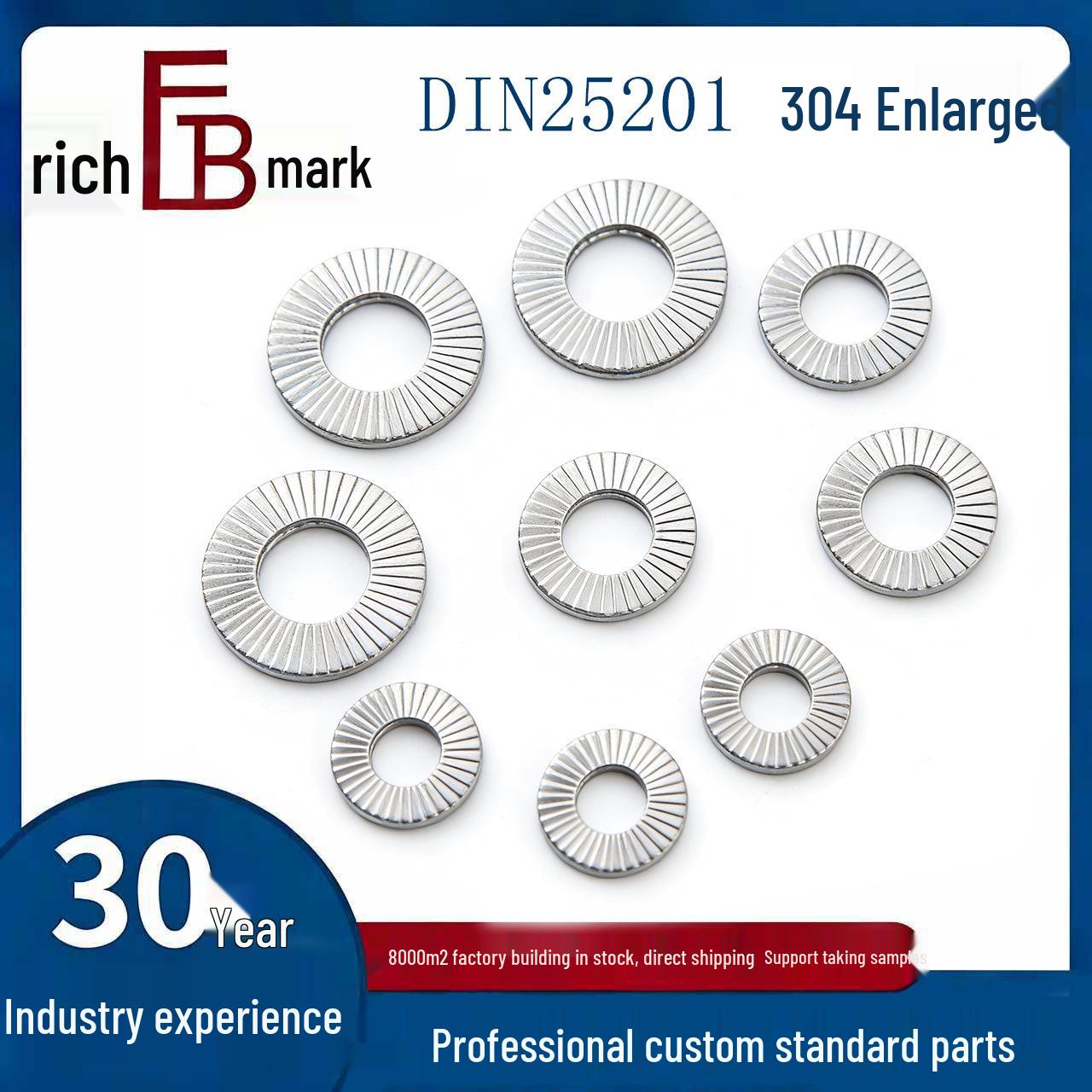 

Самозажимная шайба с двойной спиралью из нержавеющей стали 304 4