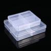 1PC Transparent Plastic Storage Box 4 Grids Translucent Box Packing Box Storage Box Dustproof Strong Jewelry Case Container