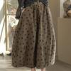 Damen Winter Luxus Punkt Kleidung Mode Locker Cord Damen Elegant Rock Freizeit Klassisch Elastisch Streetwear
