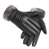 Gloves Winter Men's Fleece Warm Gloves Outdoor Riding Motorcycle PU Touch Screen Cotton Gloves