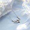 Inlaid Zircon Clavicle Chain Pentagram Shape Choker Necklaces Temperament Clavicle Necklace  Gifts
