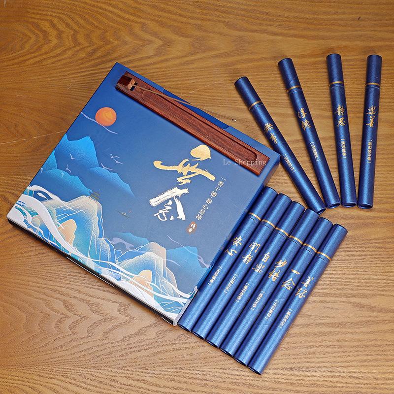 Ten Kinds of Stick Incense Indian Old Mountain Sandalwood and Agarwood Home Indoor Purify The Air and Calm The Mind Joss Stick