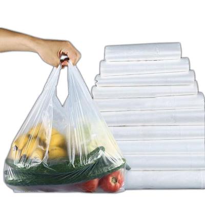 Thickened White T-Shirt Plastic Carry Bags