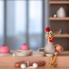 Funny Hens Statue Handcrafted Resin Adornment Delicate Size Holiday Gift Home Accessories For Tabletop Shelf Display