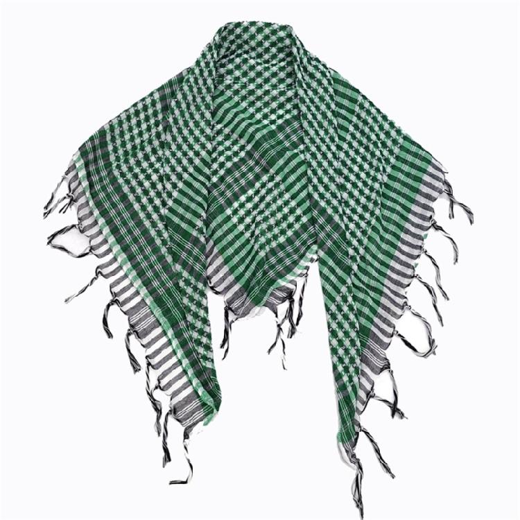 Stilvolles Unisex Arabisches Kopftuch in der Größe 100x100cm Vielseitiges Nackentuch Sonnenschutz-Accessoire mit Quasten