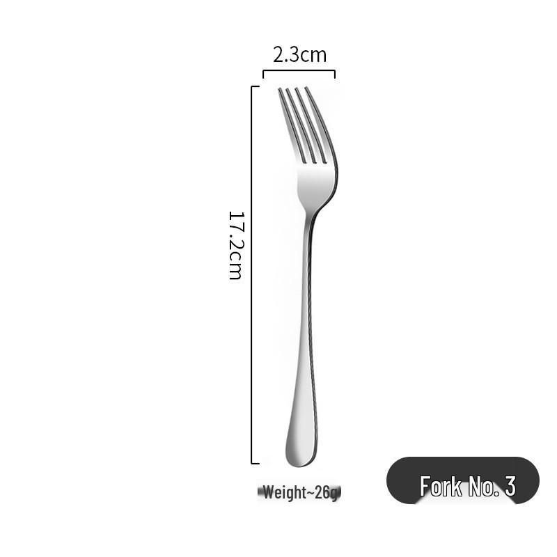 1010 Stainless Steel Cutlery Set: Steak Knife, Fork, Spoon, Mixing Spoon, Dessert/Coffee Spoon, Fruit Fork