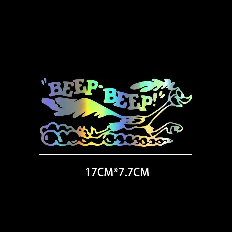 17x7.7cm Samolepka Road Runner Kreslená Staré Rychlé Auto Nákladní Auto Laptop Vinylové Doplňky Deca Auto Dekorativní Doplňky