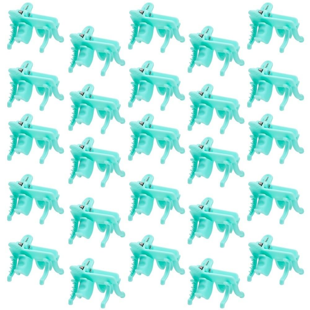 25Pcs Reusable Curl Styling Clamps Hairdressing Hook Loop Hair Rollers  for Men