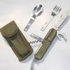 Camping Multifunctional Portable Folding Stainless Steel Tableware Cutlery