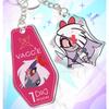 Acrylic Key Buckle for Alastor Lucifer Charlie Vox Adam The Exorcist Anime Cartoons Acrylic Key Chain Student Backpack Pendant