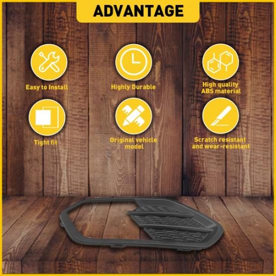 Left Light Fog Side Cover Bezel For 2017 18 Ford Escape Kuga GJ5Z-17K946-AB