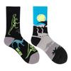 Calzini AB Asimmetrici Trendy Divertenti per Coppia Anatra Mandarina Colorati Calzini a Mezza Gamba SMLSOX
