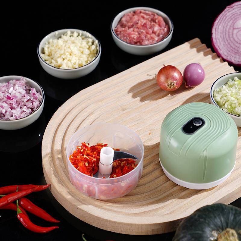 Food Processor Mini Electric Garlic Crusher With Usb Rechargeable For Home Kitchen Use