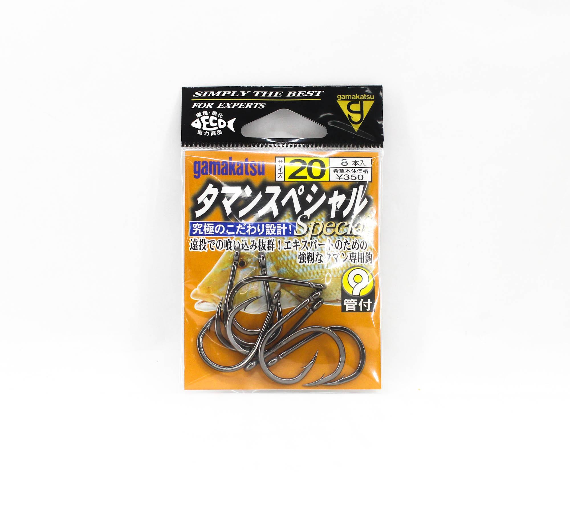 Gamakatsu 67141 Taman Special Hook NS Size 20, 8 Per Pack (4040)