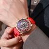 Herren Mechanische Uhr Automatisch Glücksspiel Drehende Scheibe Zifferblatt Armbanduhr Wasserdicht Leuchtende Uhr