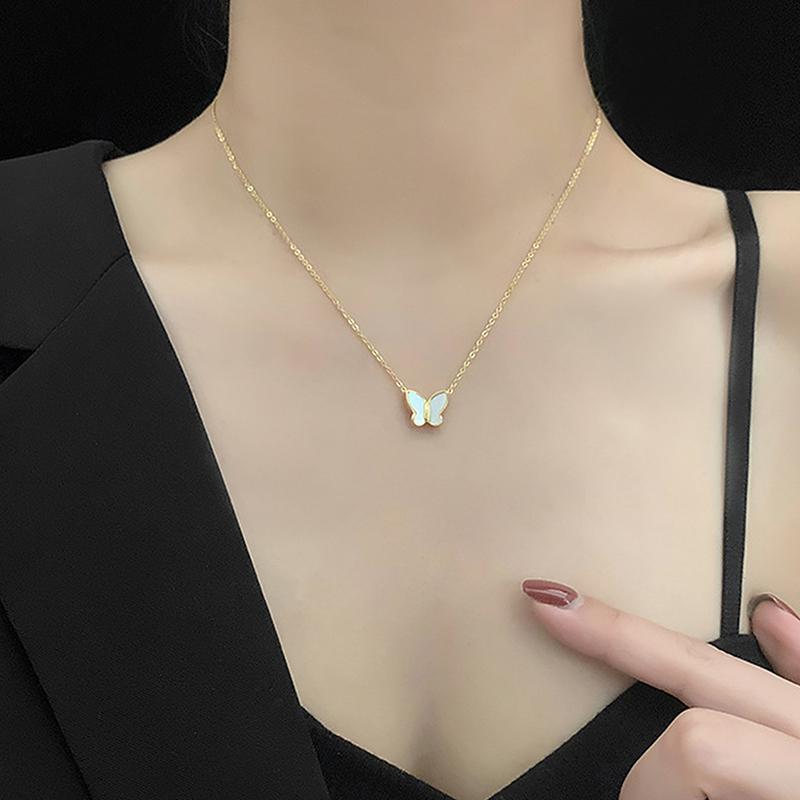 Luxusní motýl klíční kost náhrdelník elegantní temperamentní náušnice pro ženy šperky dárek