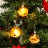 Christmas Baubles Balls with LED Light Hanging Pendant Christmas Tree Ornaments Home Hanging Ornament