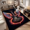 "Angel Wings Electric Guitar - Flame Design"Office Mat Home Decor Office Desk Chair Carpet for Office Ph83