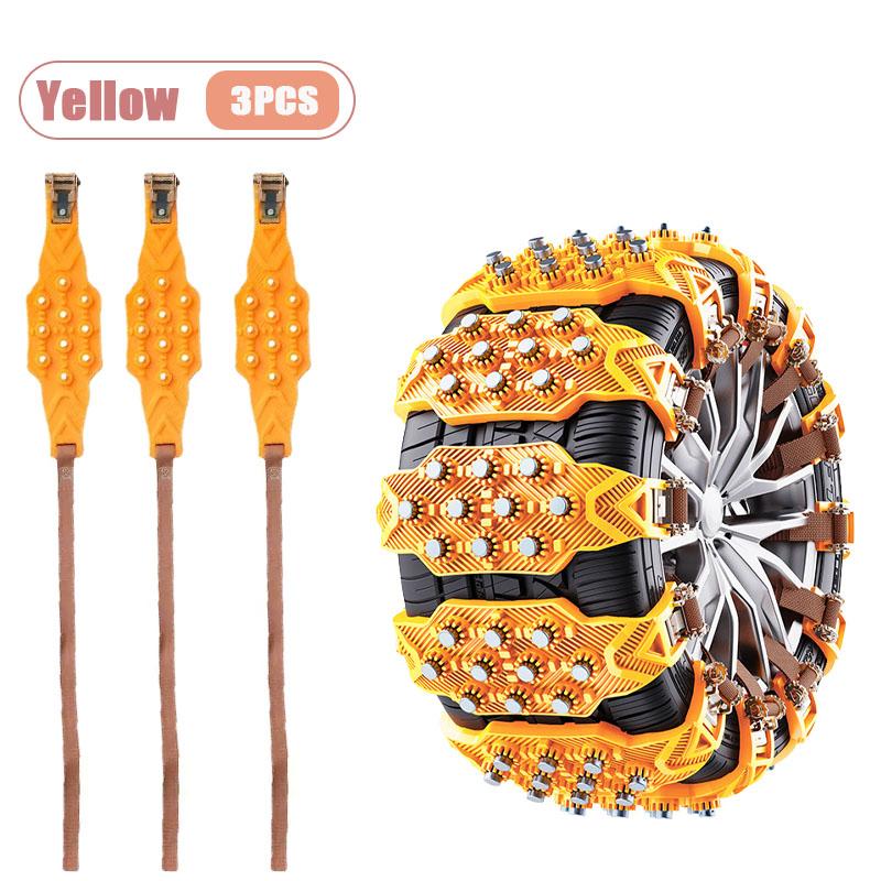 Snow Tire Chains for Car Universal Fit Non Slip Ice Traction Safety Chains for Winter Driving on Snowy Icy Roads SUV Sedan Van
