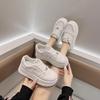 Little white shoes women's 2025 new spring models popular muffin sole shoes children's thick soles increase height versatile sports and leisure shoes