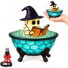 Halloween Ghost Bubble Bath Lamp,  Light Up Cute Non-Scary Bubble Reading Book Ghost Nightlight with USB for Home Office Desk and Shelf As Gift