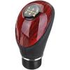 Shift Knob Wooden Leather Car Truck 5 Speed Lever Manual Shift Knob Car Interior Accessories Gear Shift Knob(Black)