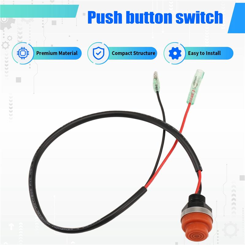 Universal Boat Outboard Engine Motor Start Kill Switch Keyless Push Button , Applicable To All For  Ships