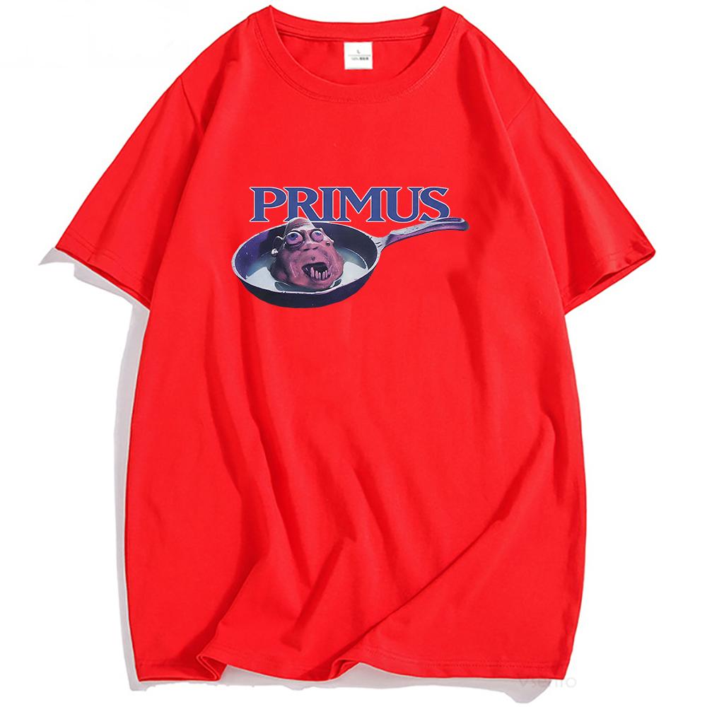 PRIMUS Frizzle Fry Vintage Tričko Krátký rukáv Bavlna O-výstřih Trička Ležérní Móda Vtipné Grafické Tričko Unisex Streetwear