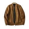 Heavy Cattle Goods French Orders Foreign Trade Men's Retro Casual Baseball Collar Suede Jacket Top Spring