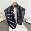 Spring and Autumn New Korean Small Square Scarf Women's 71 Cotton and Linen Versatile Small Scarf Neck Shirt Decorative Silk Scarf