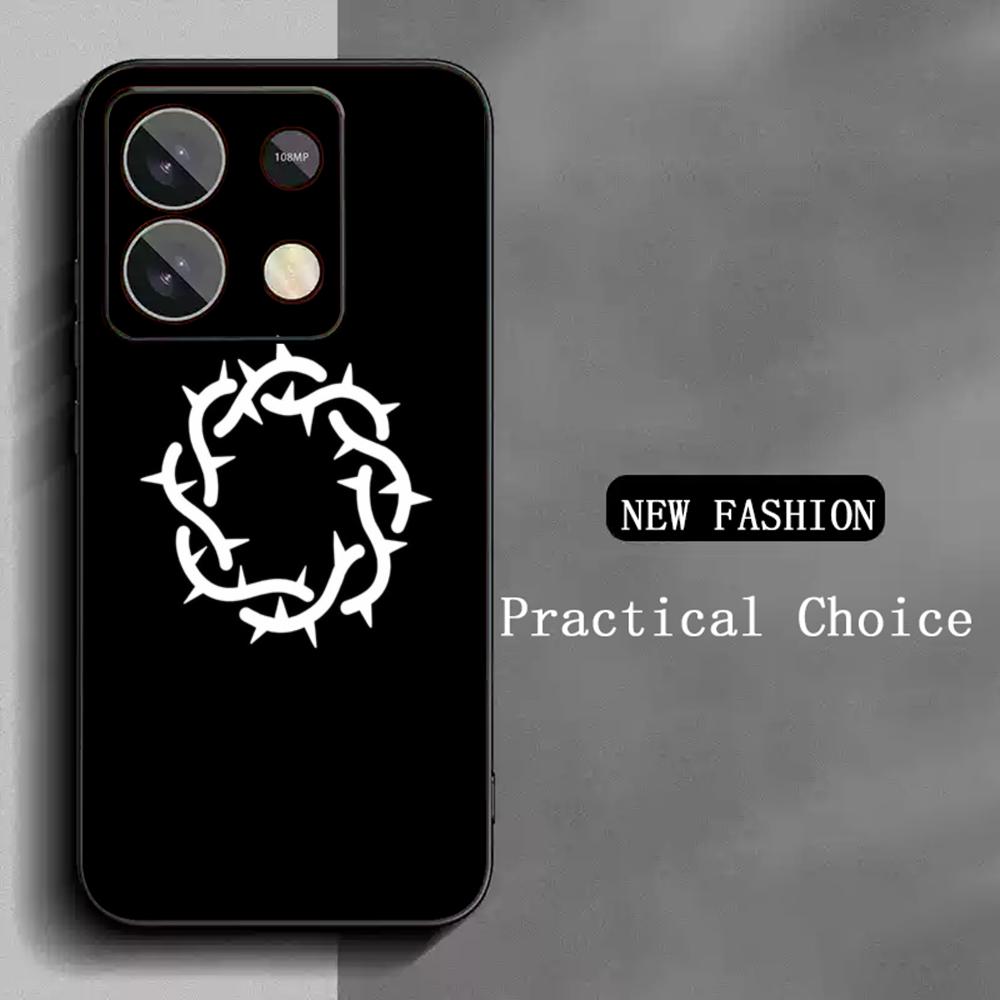 Cool fashion Bad Omens band poster Phone Case For Redmi Note 14 13 12 11 Pro Plus S 5G 14C A3 Soft Black Phone Cover
