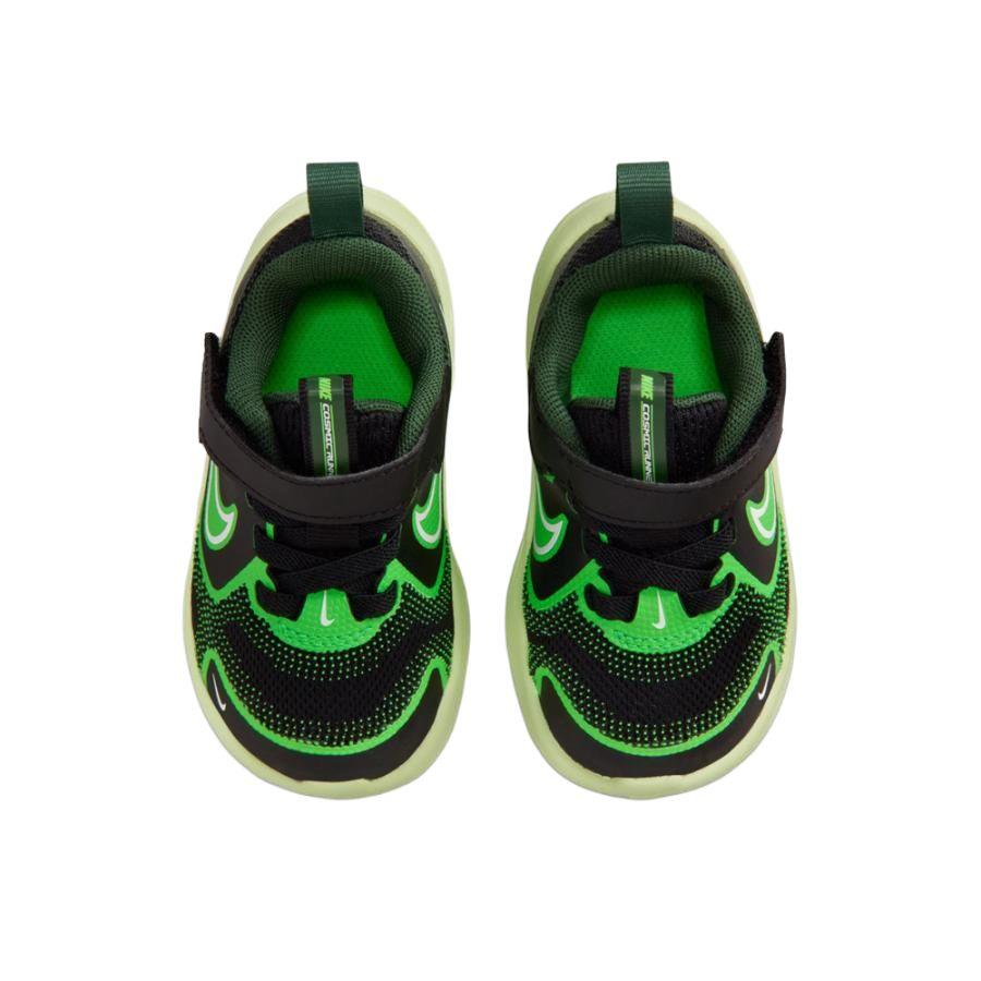 Nike Cosmic Runner TD Nero Luce Liquido Lime Scarpe da Ginnastica per Bambini Abete Verde Bianco HM4401-009