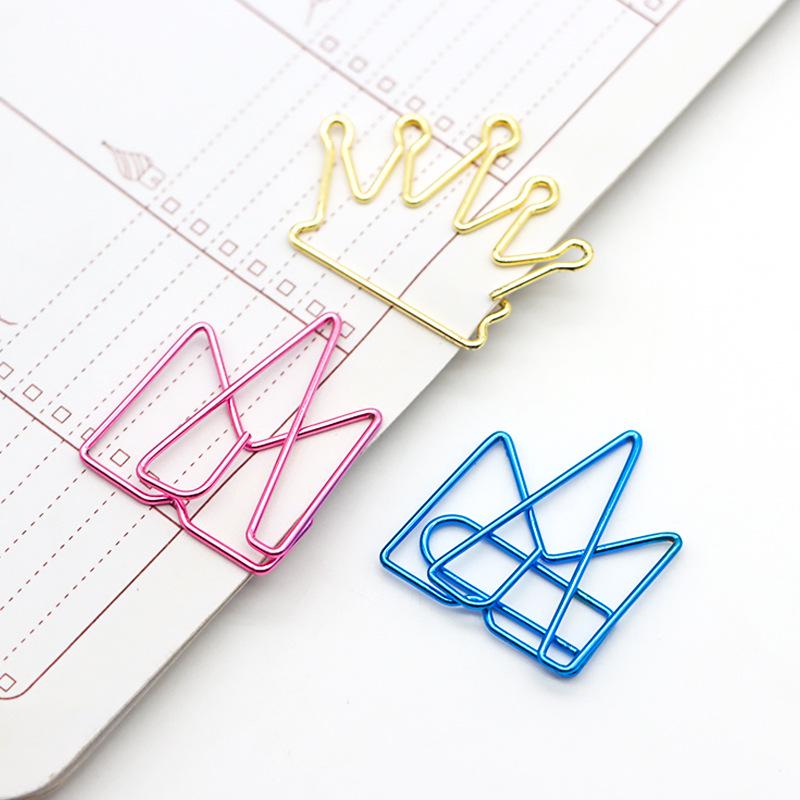 Creative Cartoon Insect & Plant Shaped Electroplated Paper Clips for File Organization