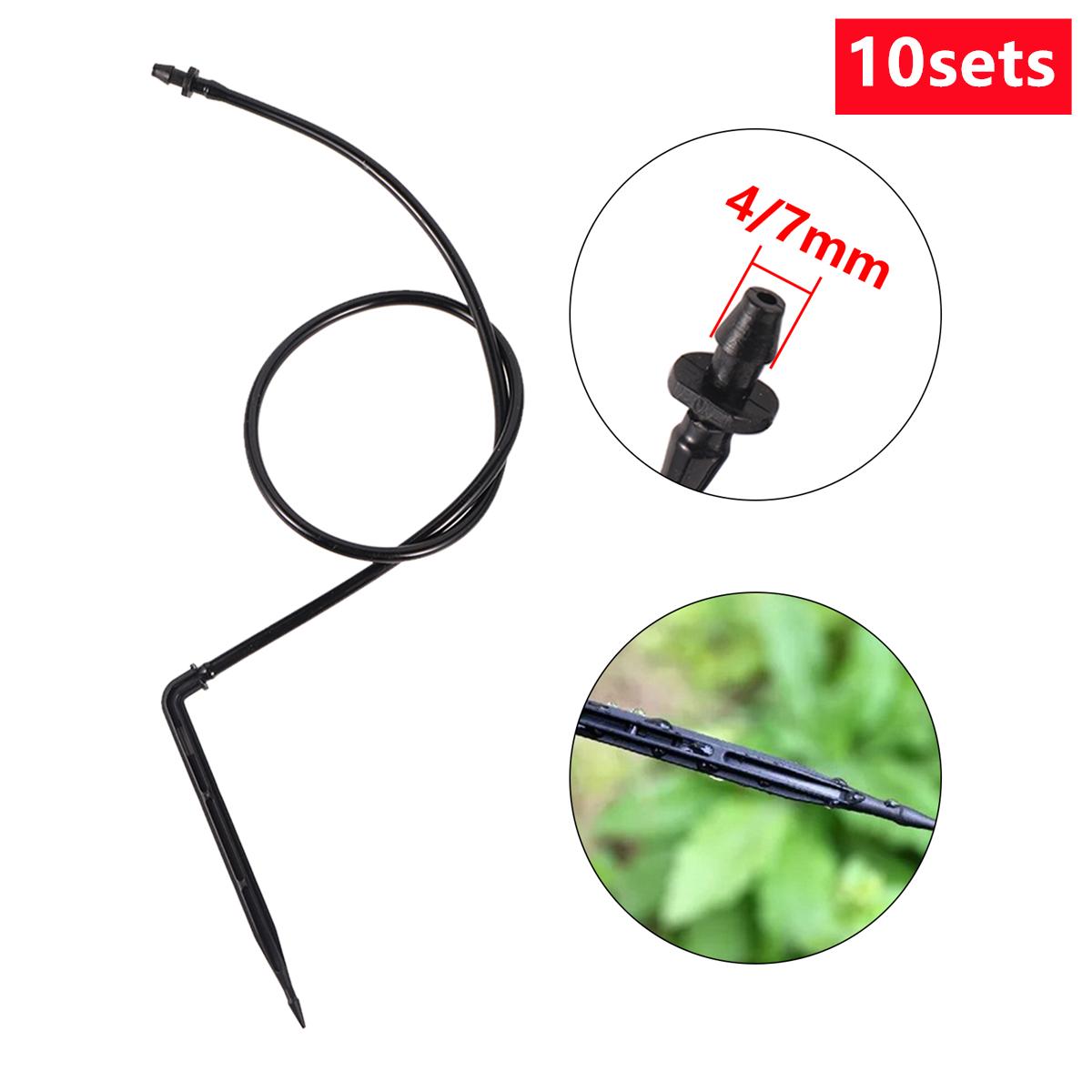 

4/7mm Hose One Drop Arrow Kit 7 Types Garden Orchard Potted Plants Drip Irrigation Automatic Curved Dripping Dropper 10/50 Sets