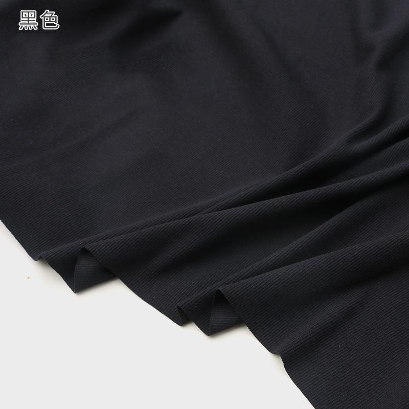 120x50cm Elasticity Cotton Ribbed Knitted Fabric For Undershirt, Women's Dresses, T-shirts, Vests, Handmade DIY Sewing Fabrics