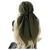 Solid Color Silk Scarves Thin Soft Fabric Bandana Scarf Elegant Square Scarves  Head Covering
