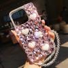 Luxury rhinestone suitable for iPhone15 pro mobile phone case Apple 16max crystal love 14 glitter 13 anti-drop case