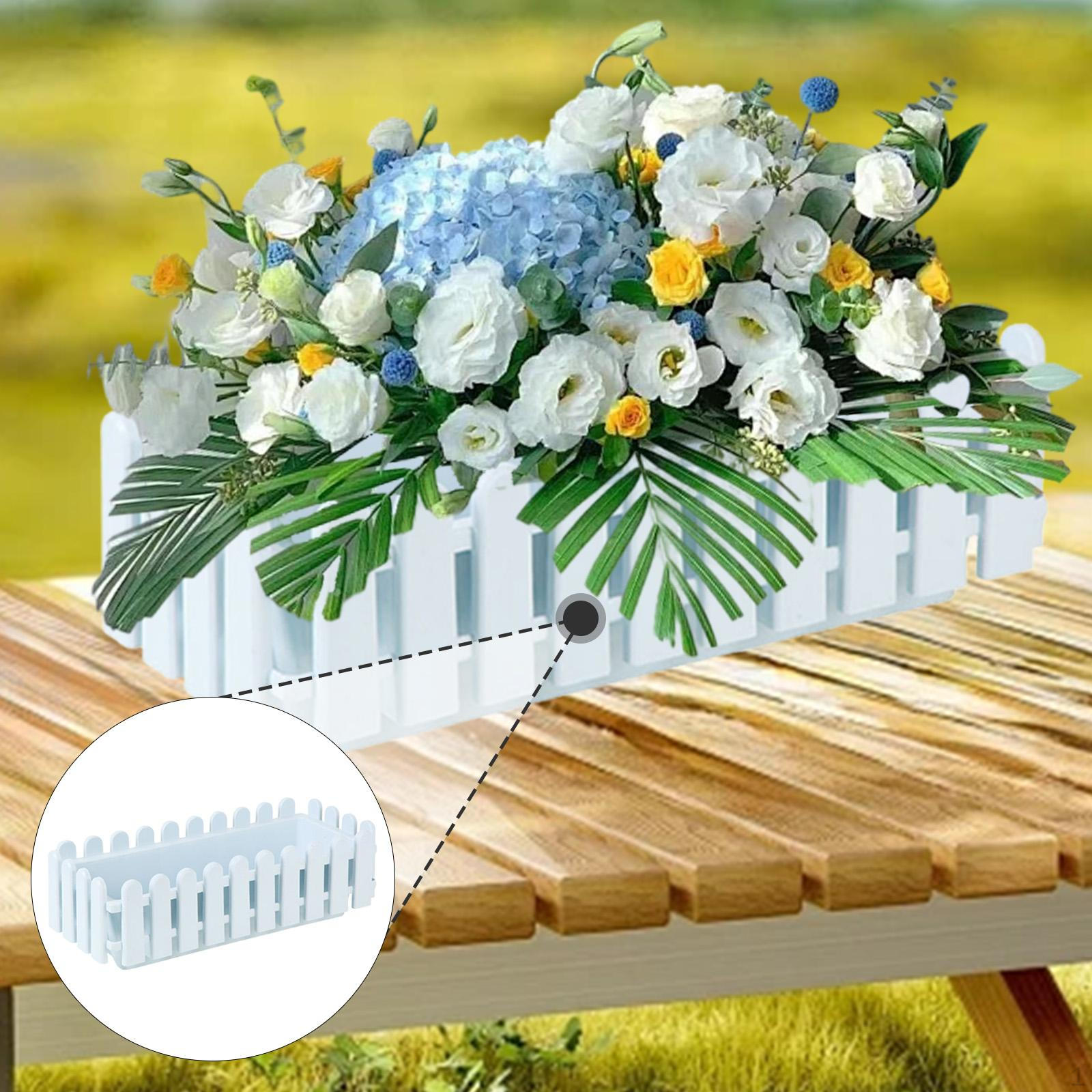 

Паркан-кашпо для квітів, горщик для рослин, віконна коробка для саду, двору, балкона L