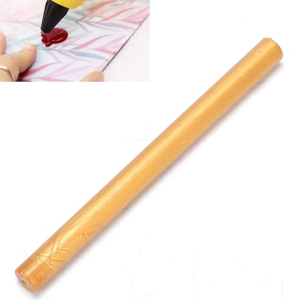 10Pcs Sealing Wax Stick Cylinder Metallic Golden Envelope Invitation Seal Stamp Accessories