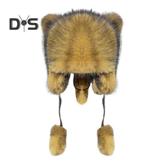 

1/2 шт. Женская зимняя шапка с толстым искусственным мехом, украшением в виде ушей и хвоста, мультяшный енот, однотонная, ветрозащитная шапка для защиты ушей для катания на лыжах, сноуборде, походов 1pc