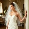 Wedding Veil, Bridal Veil with Metal Hair Comb, Veils for Women Wedding, 2 Tiers White Bridal Veils with Comb, Tulle Veils for Stable Wedding