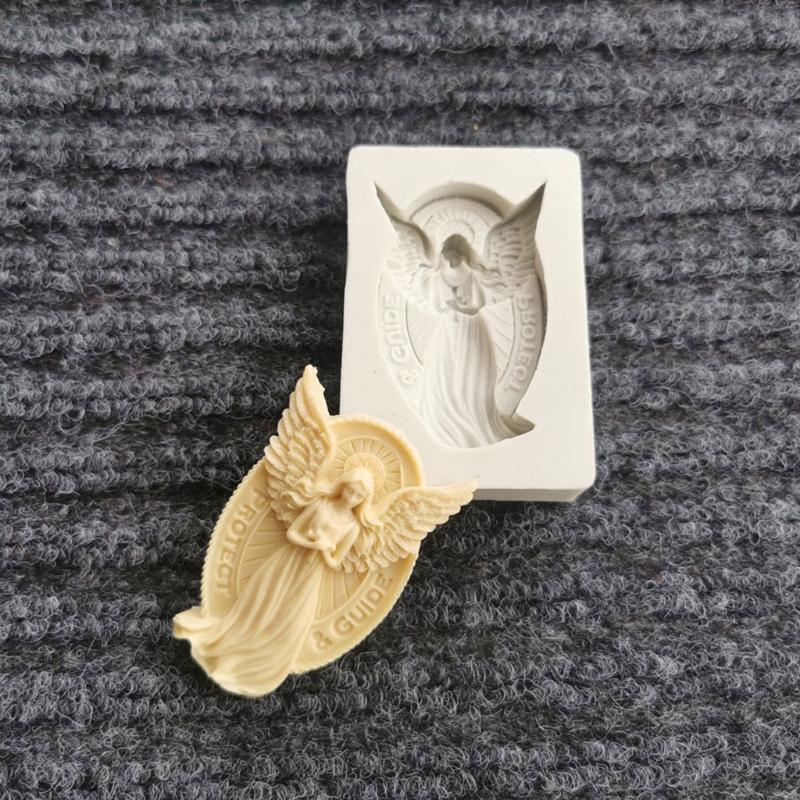 Angel Fairy Resin Epoxy Mold Jewelry Pendant Crystal Casting Making Silicone Mold for DIY Craft Tool Cake Decor Mold